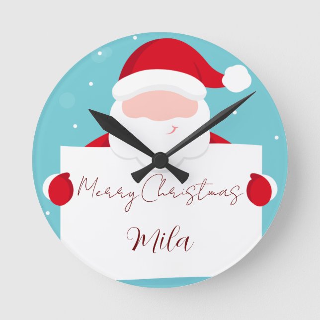Sweet Merry Christmas     Round Clock (Front)