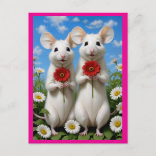 sweet mice postcard