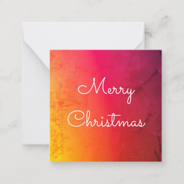 Sweet Mini Christmas Card To Personalise (Front)