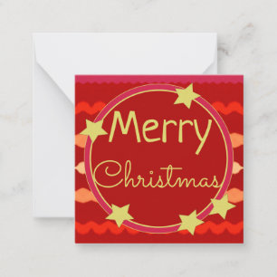 Sweet Mini Christmas Paper Note Card