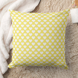 Sweet Mini Hearts Grid Seamless Pattern Cushion