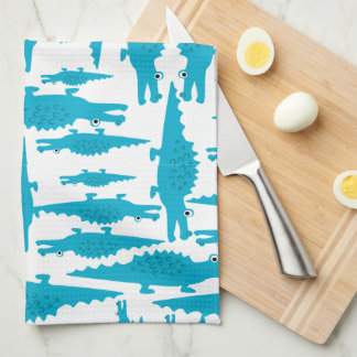 Sweet Modern Alligator Baby Shower Gifts Tea Towel