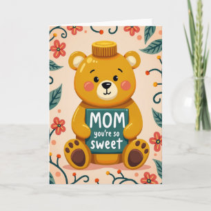 Sweet Mom Bear Love Card