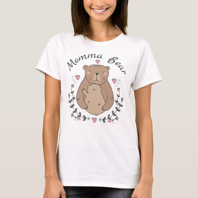 Sweet Momma Bear with baby bear T-Shirt (Front)