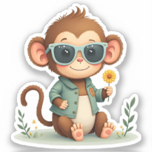 Sweet Monkey Friend Gentle Kawaii Animal