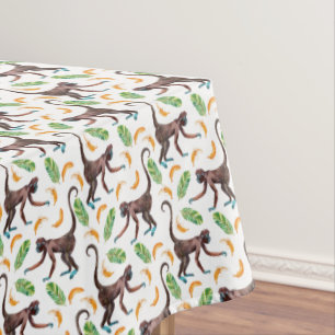 Sweet Monkeys Juggling Bananas Tablecloth