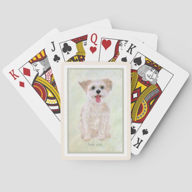 Sweet Morkie Playing Cards (Back)