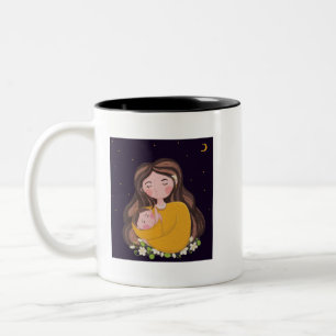 Sweet Motherhood Illustration Mug