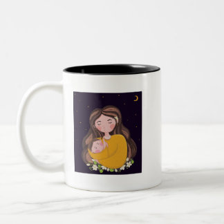 Sweet Motherhood Illustration Mug