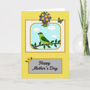 Sweet Mothers Day Avian Card