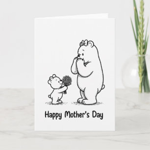 Sweet Mothers Day Bear Hug Card