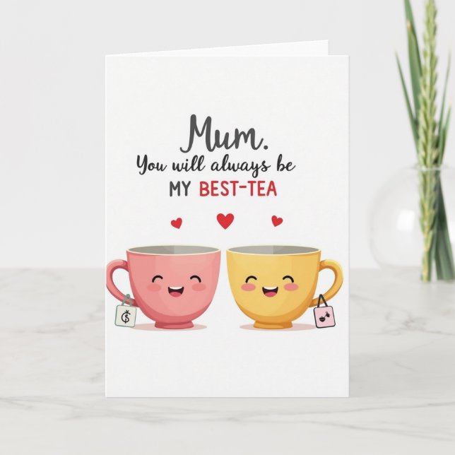 Sweet Mothers Day Beverage Card (Front)