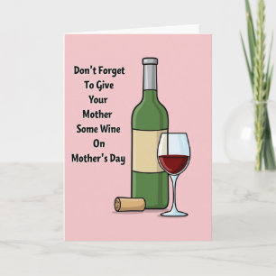 Sweet Mothers Day Bottle Card