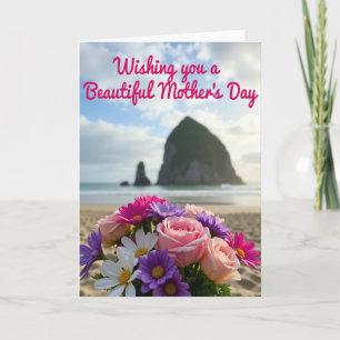 Sweet Mothers Day Bouquet Ocean Card