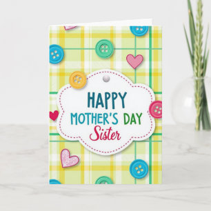 Sweet Mothers Day Button Card