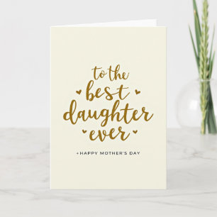 Sweet Mothers Day Card For Daughter
