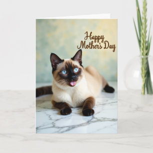 Sweet Mothers Day Cat Scene Card