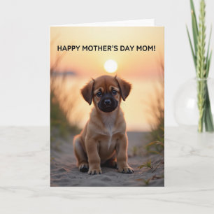 Sweet Mothers Day Dog Scene Card