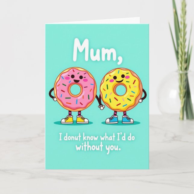 Sweet Mothers Day Doughnut Card (Front)