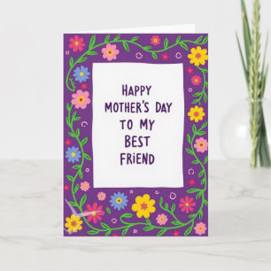 Sweet Mothers Day Floral Vines Card