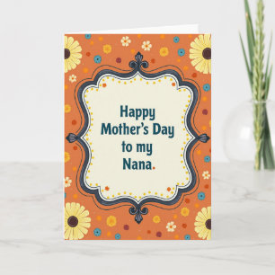 Sweet Mothers Day Flowers Art Card