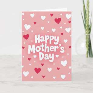 Sweet Mothers Day Hearts Card