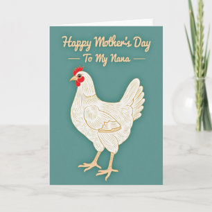 Sweet Mothers Day Hen Card