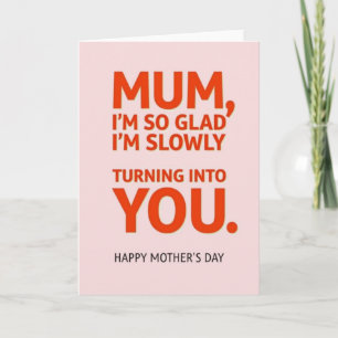 Sweet Mothers Day Orange Art Card