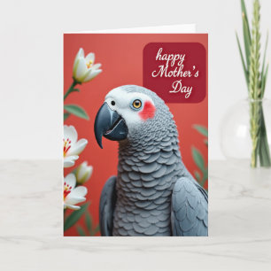 Sweet Mothers Day Parrot Card
