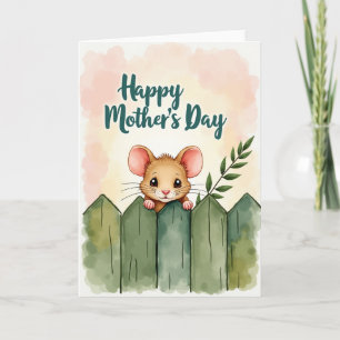 Sweet Mothers Day Peekaboo Friend Card