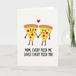 Sweet Mothers Day Pizza Card