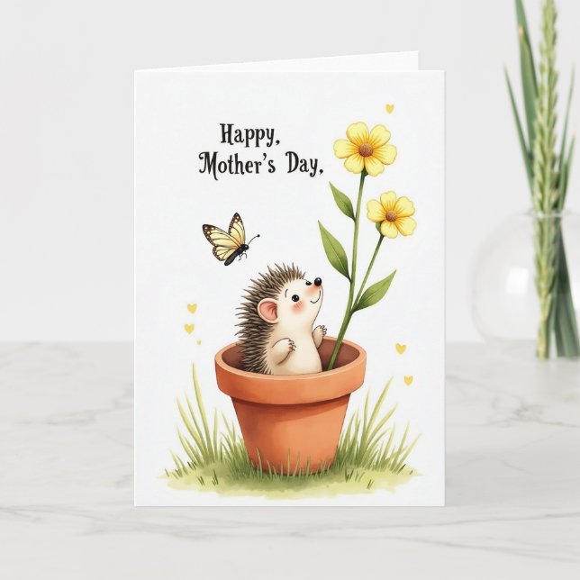 Sweet Mothers Day Pot Friend Card (Front)