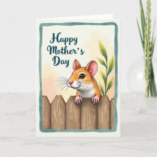 Sweet Mothers Day Rodent Art Card