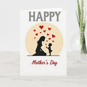 Sweet Mothers Day Silhouette Card