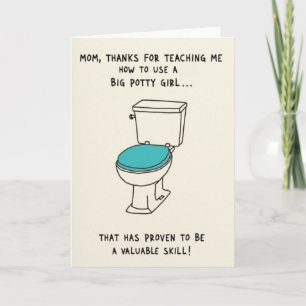 Sweet Mothers Day Toilet Card