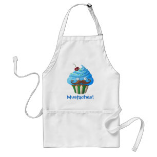 Sweet Moustached Cupcake Standard Apron