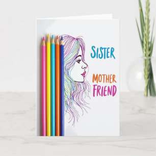 Sweet Mum Colourful Art Card