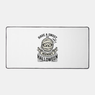 Sweet Mummy Halloween Vintage Vector Design_1 Desk Mat