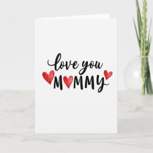 Sweet Mummy Love Watercolor Card