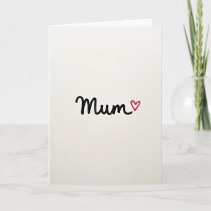 Sweet Mums Heartfelt Message Card