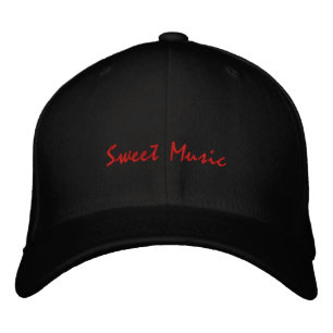 Sweet Music-Guitar-Embroidered Hat