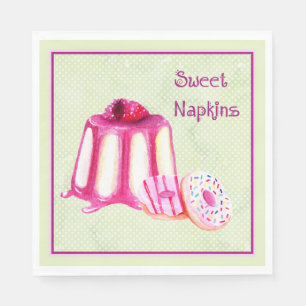 Sweet Napkins for Party, or Lunch with Sweets