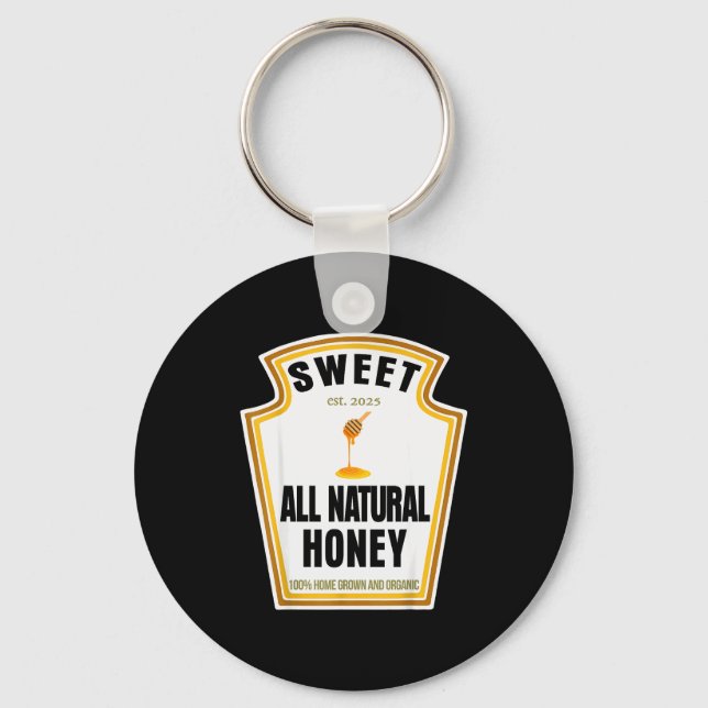 Sweet Natural Honey Condiment Sce Costume Party Ma Key Ring (Front)