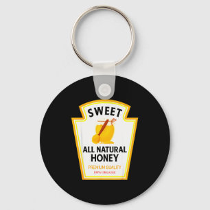 Sweet Natural Honey Funny Condiment Costume Party Key Ring