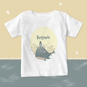 Sweet Nautical Whale Octopus Baby Shower T-Shirt