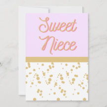 Sweet Niece Birthday Card