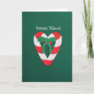 Sweet Niece Christmas card. Holiday Card