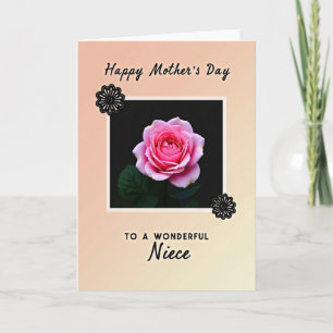 Sweet Niece Day Rose Card