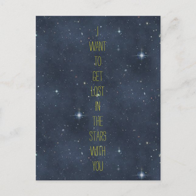Sweet Nothings: Lost in the Stars Starry Night Sky Postcard (Front)