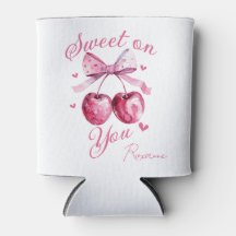Sweet on You" Customisable Cherry-Themed Can